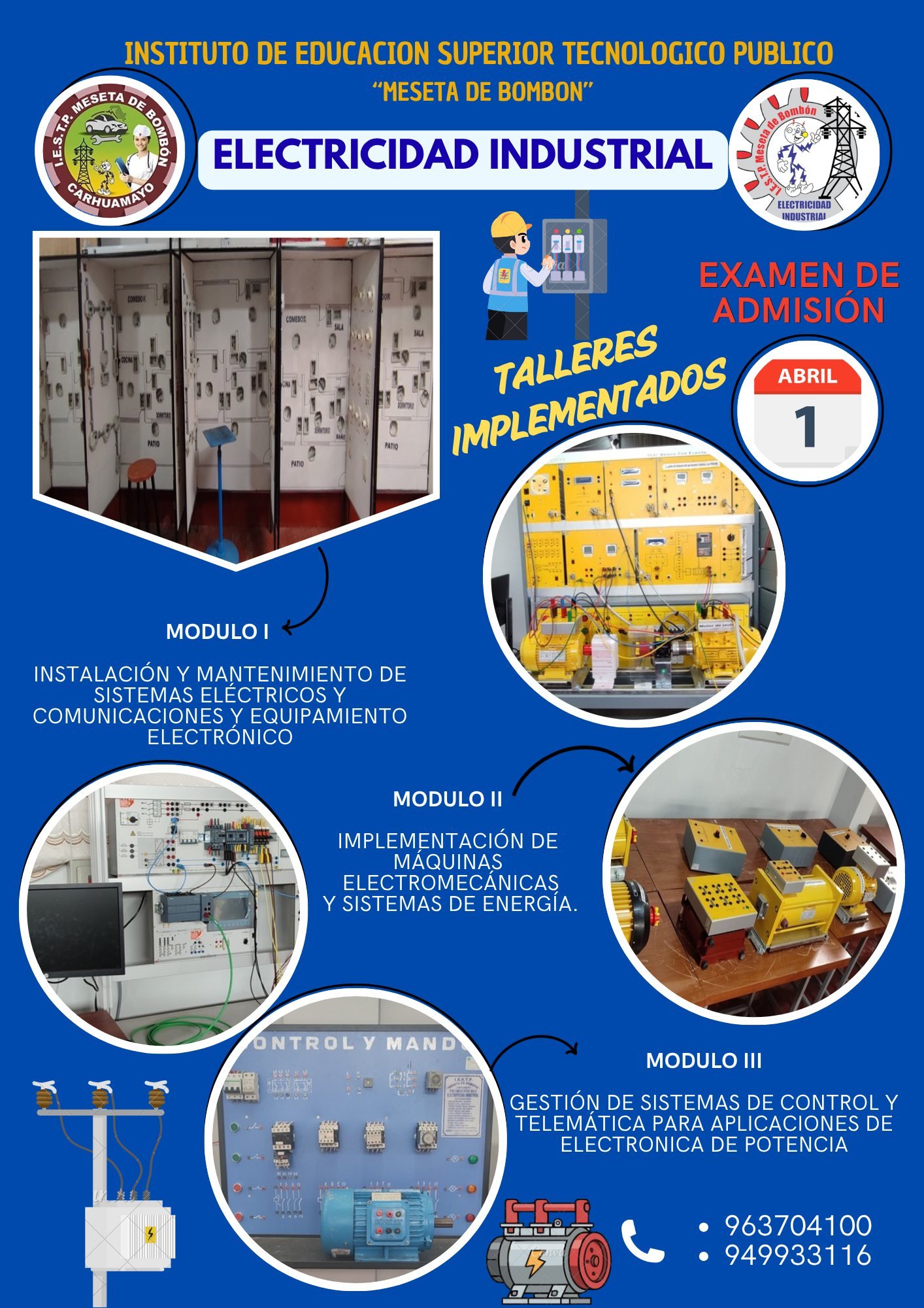 Afiche del proceso de Admisión 2026 del IESTP Meseta de Bombón