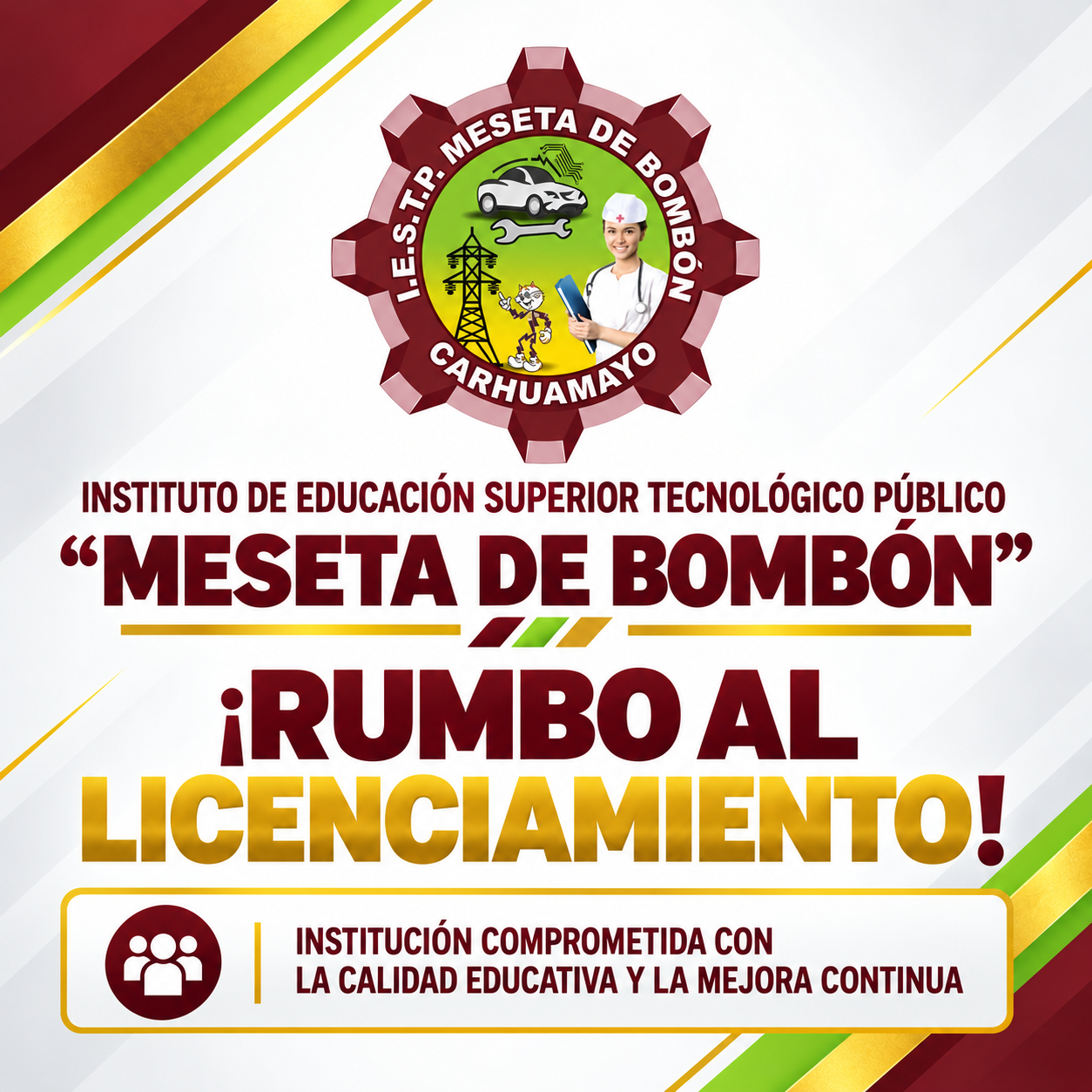 IESTP Meseta de Bombón rumbo al Licenciamiento